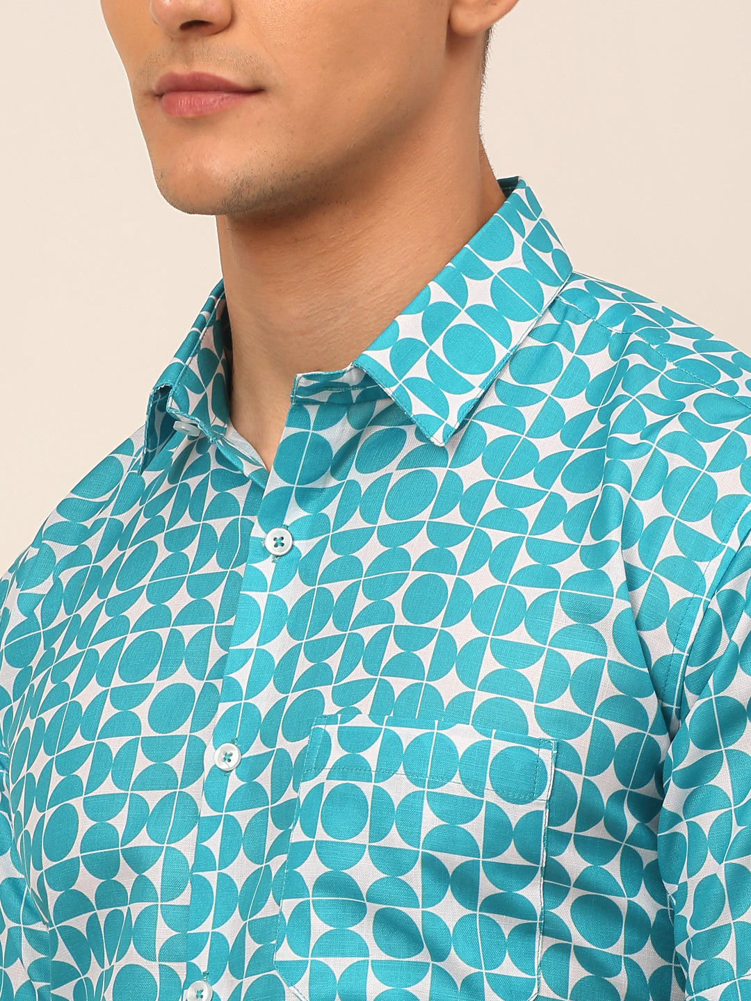 Men's Cotton Printed Formal Shirts - Taantav