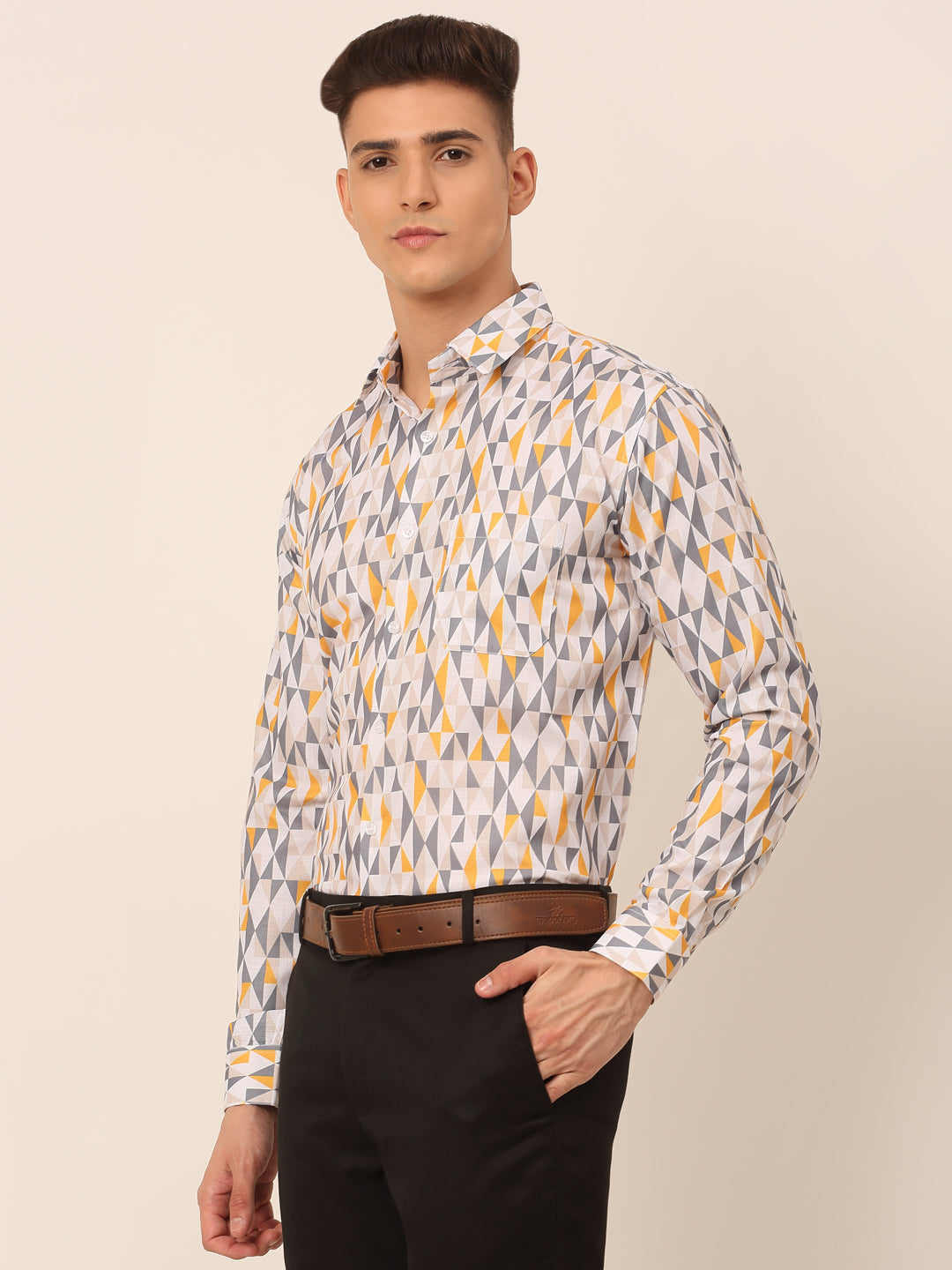 Men's Cotton Printed Formal Shirts - Taantav