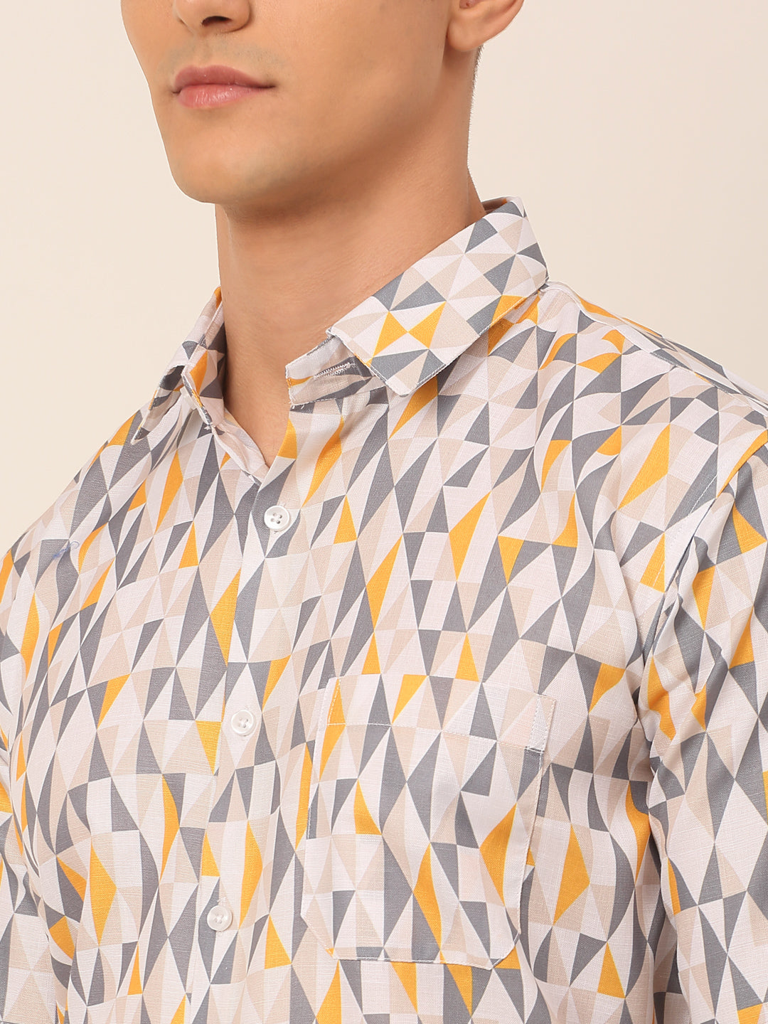 Men's Cotton Printed Formal Shirts - Taantav