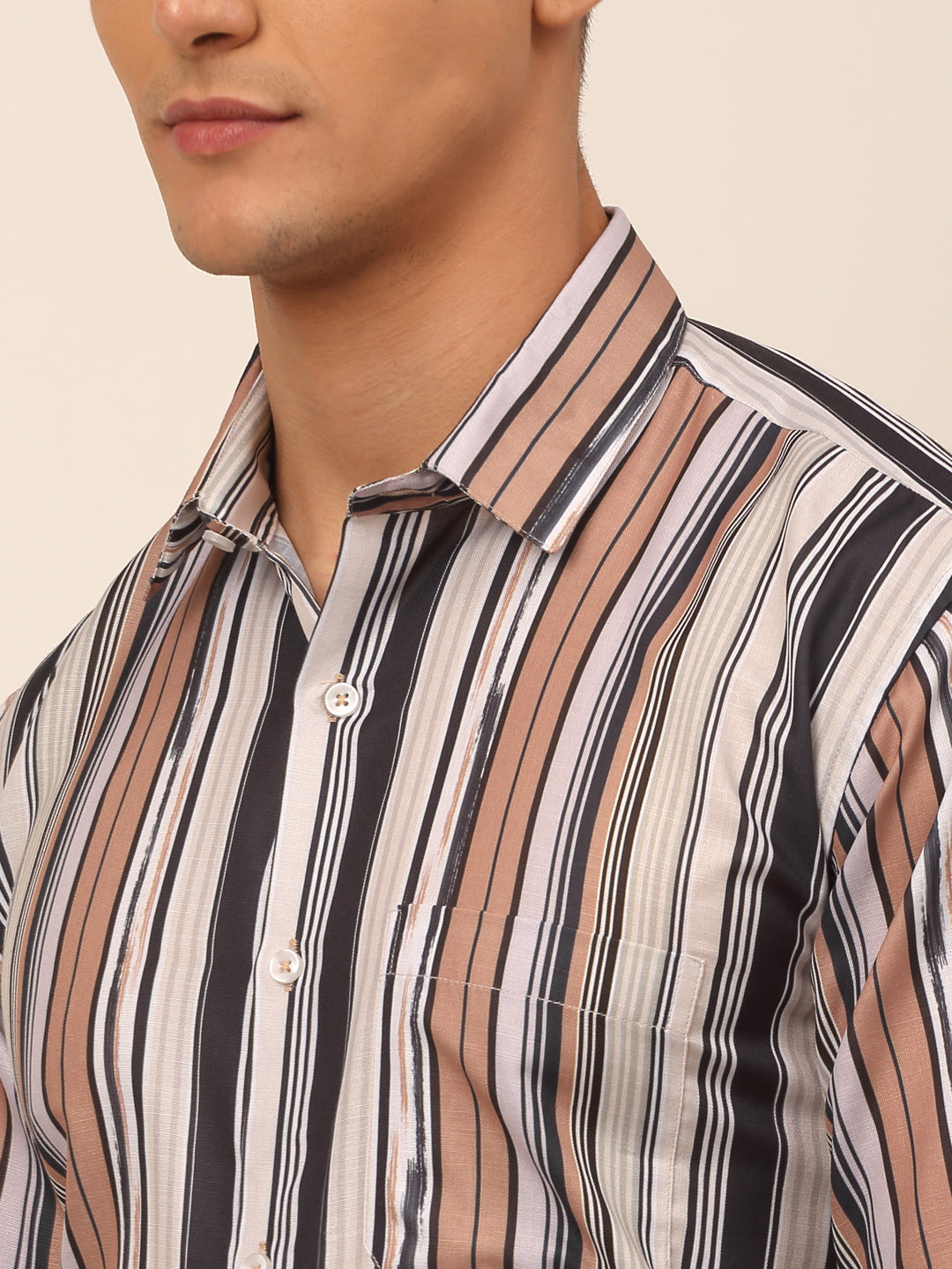 Men's Cotton Striped Formal Shirts - Taantav