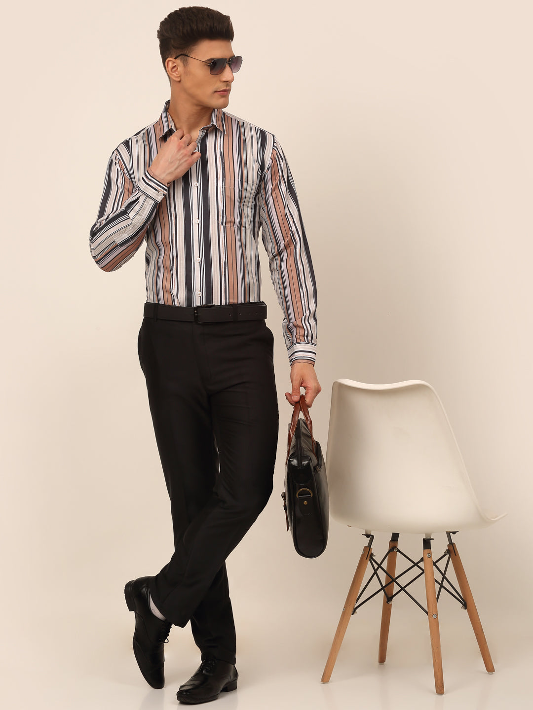 Men's Cotton Striped Formal Shirts - Taantav