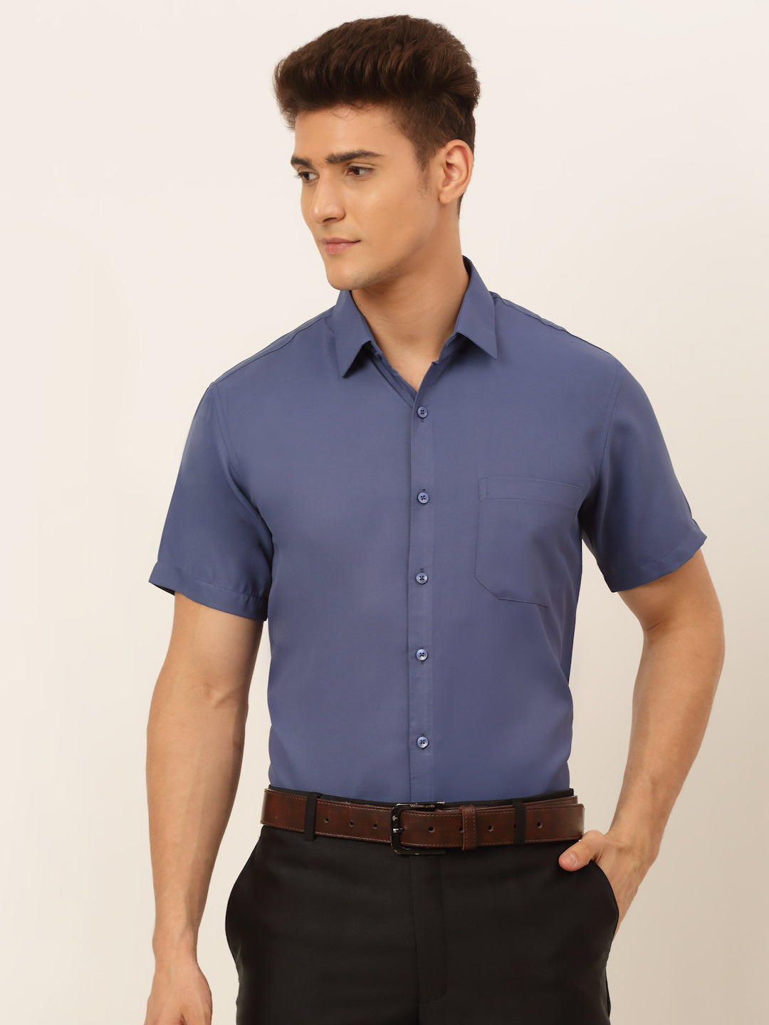 Men's Cotton Solid Formal Shirt's - Taantav