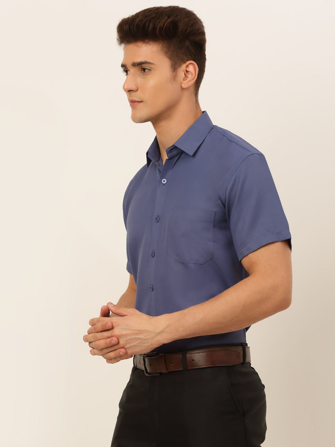 Men's Cotton Solid Formal Shirt's - Taantav