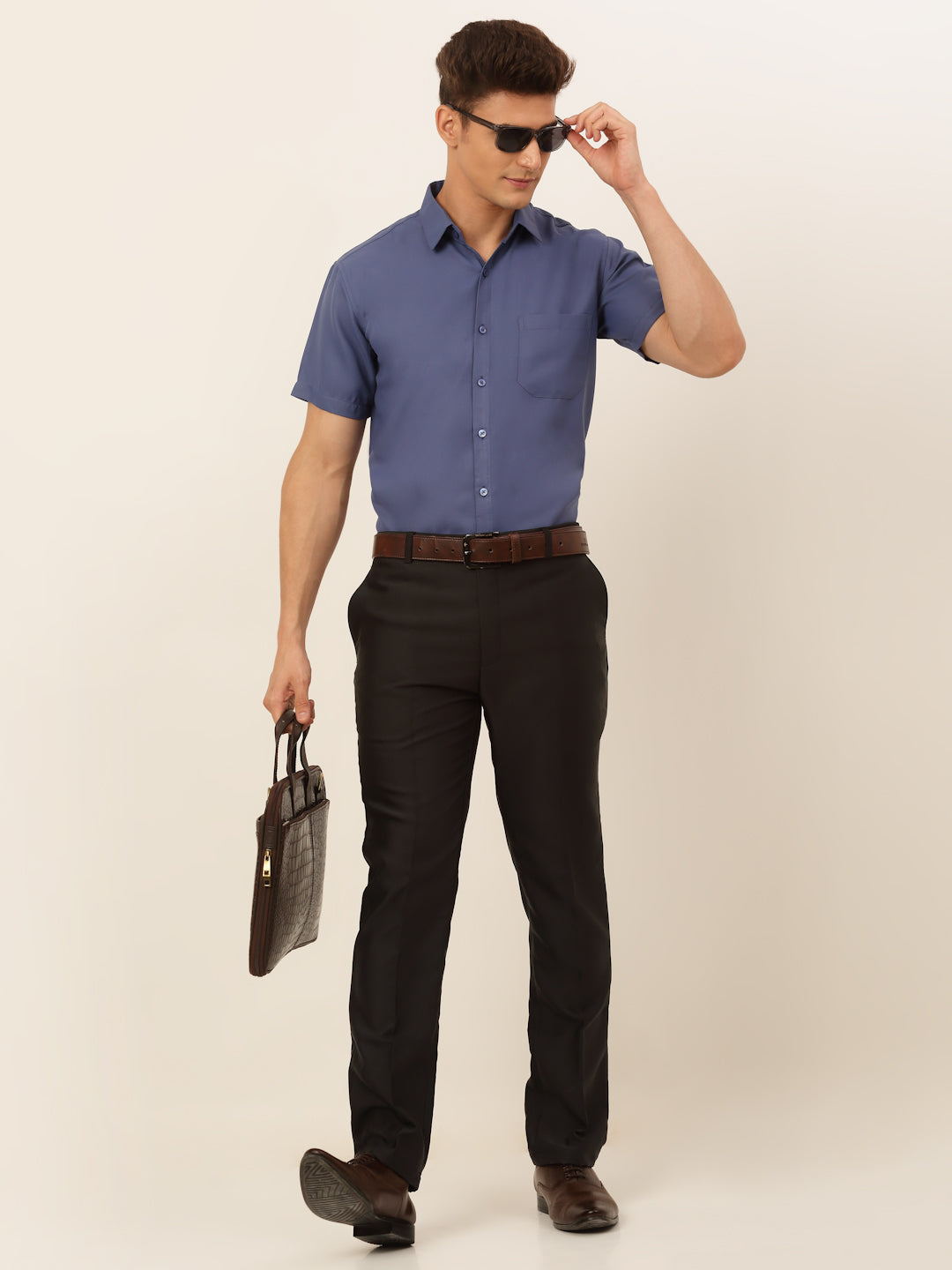 Men's Cotton Solid Formal Shirt's - Taantav