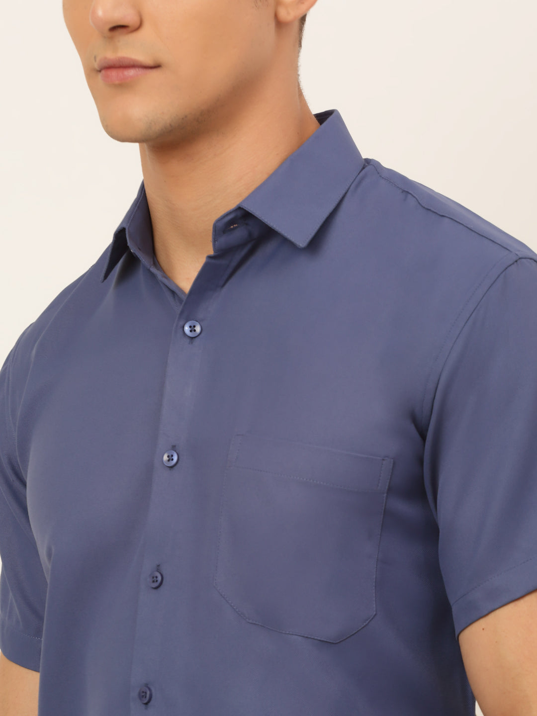 Men's Cotton Solid Formal Shirt's - Taantav