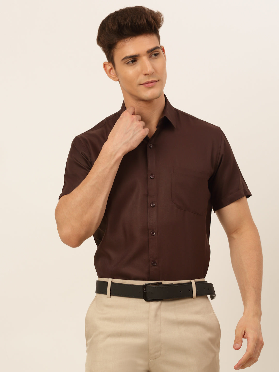 Men's Cotton Solid Formal Shirt's - Taantav