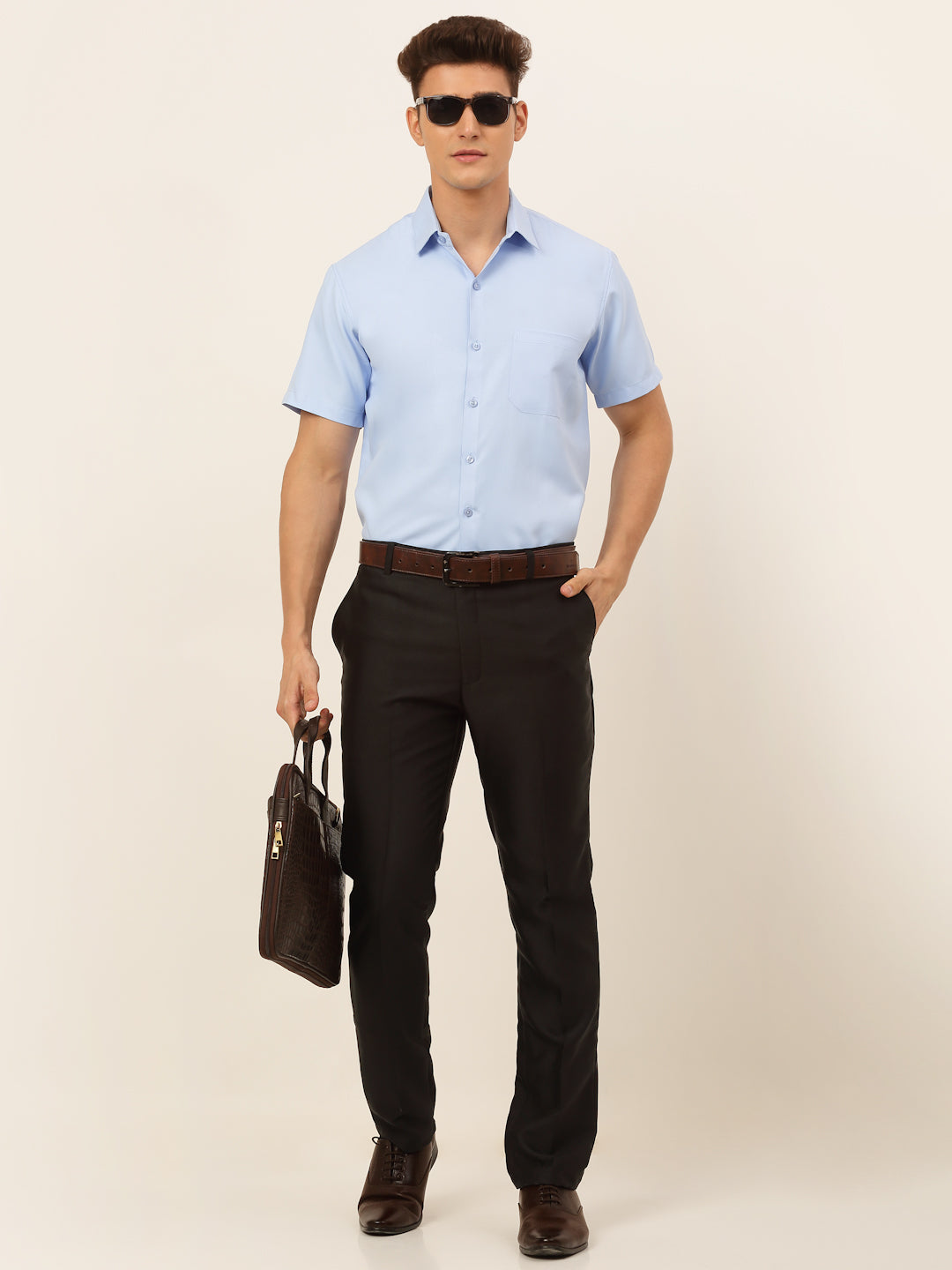 Men's Cotton Solid Formal Shirt's - Taantav