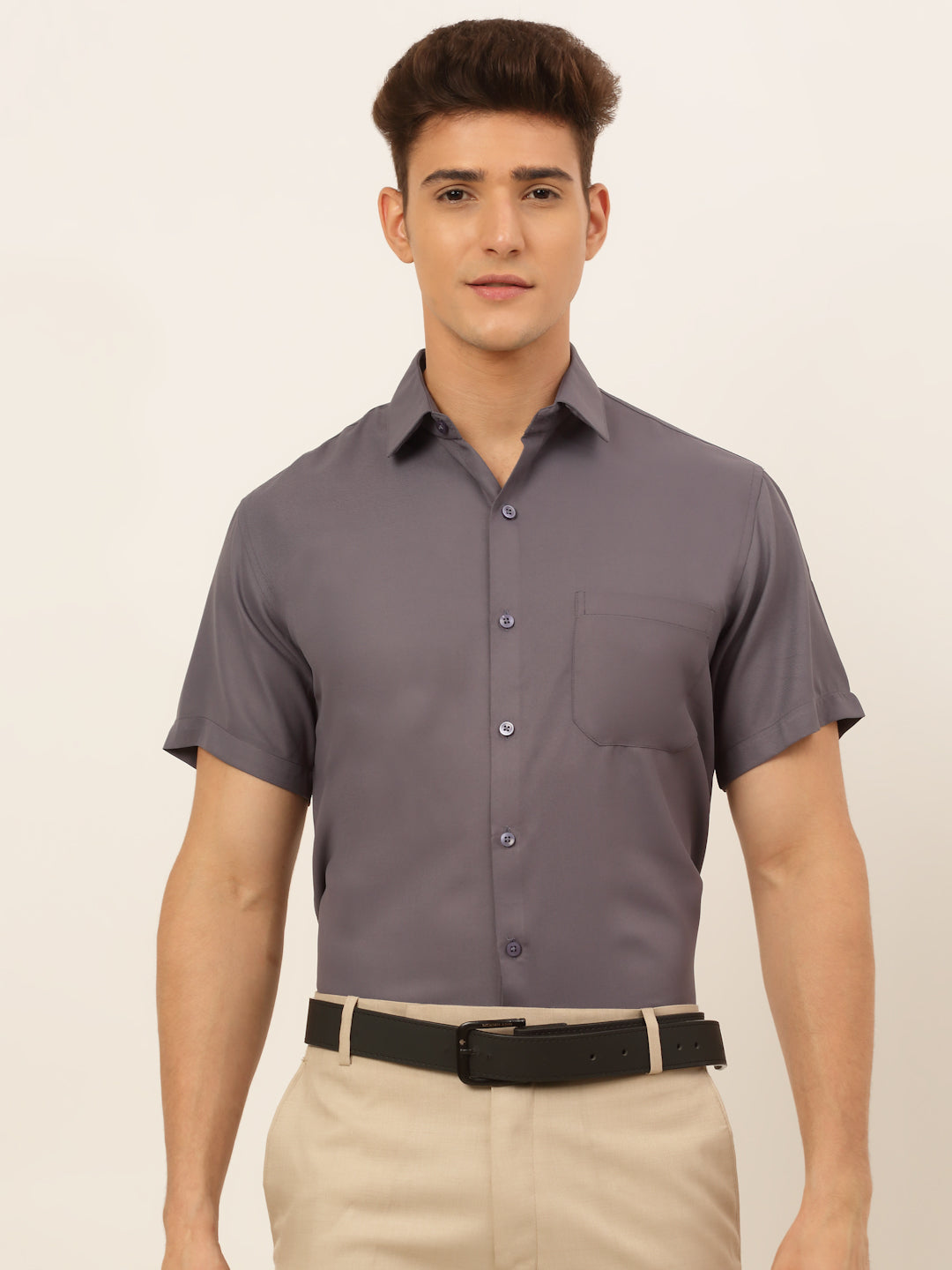 Men's Cotton Solid Formal Shirt's - Taantav