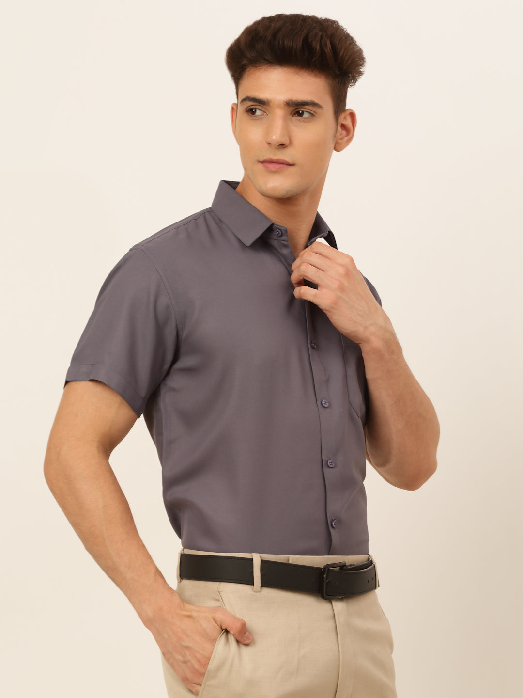 Men's Cotton Solid Formal Shirt's - Taantav