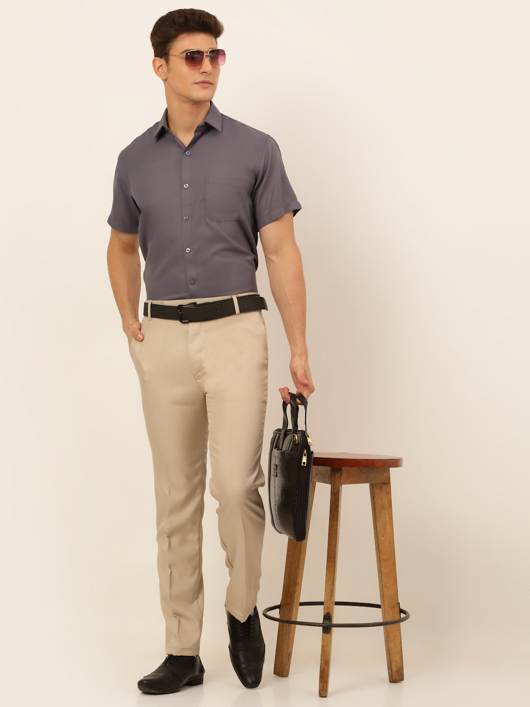 Men's Cotton Solid Formal Shirt's - Taantav