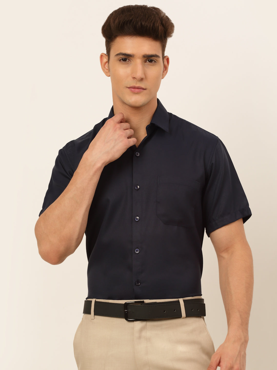 Men's Cotton Solid Formal Shirt's - Taantav