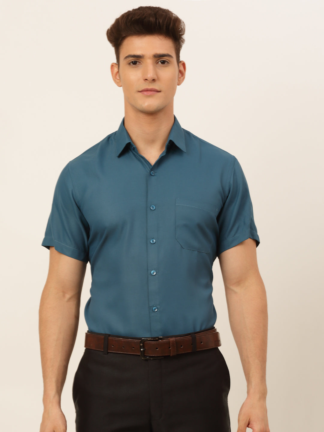 Men's Cotton Solid Formal Shirt's - Taantav