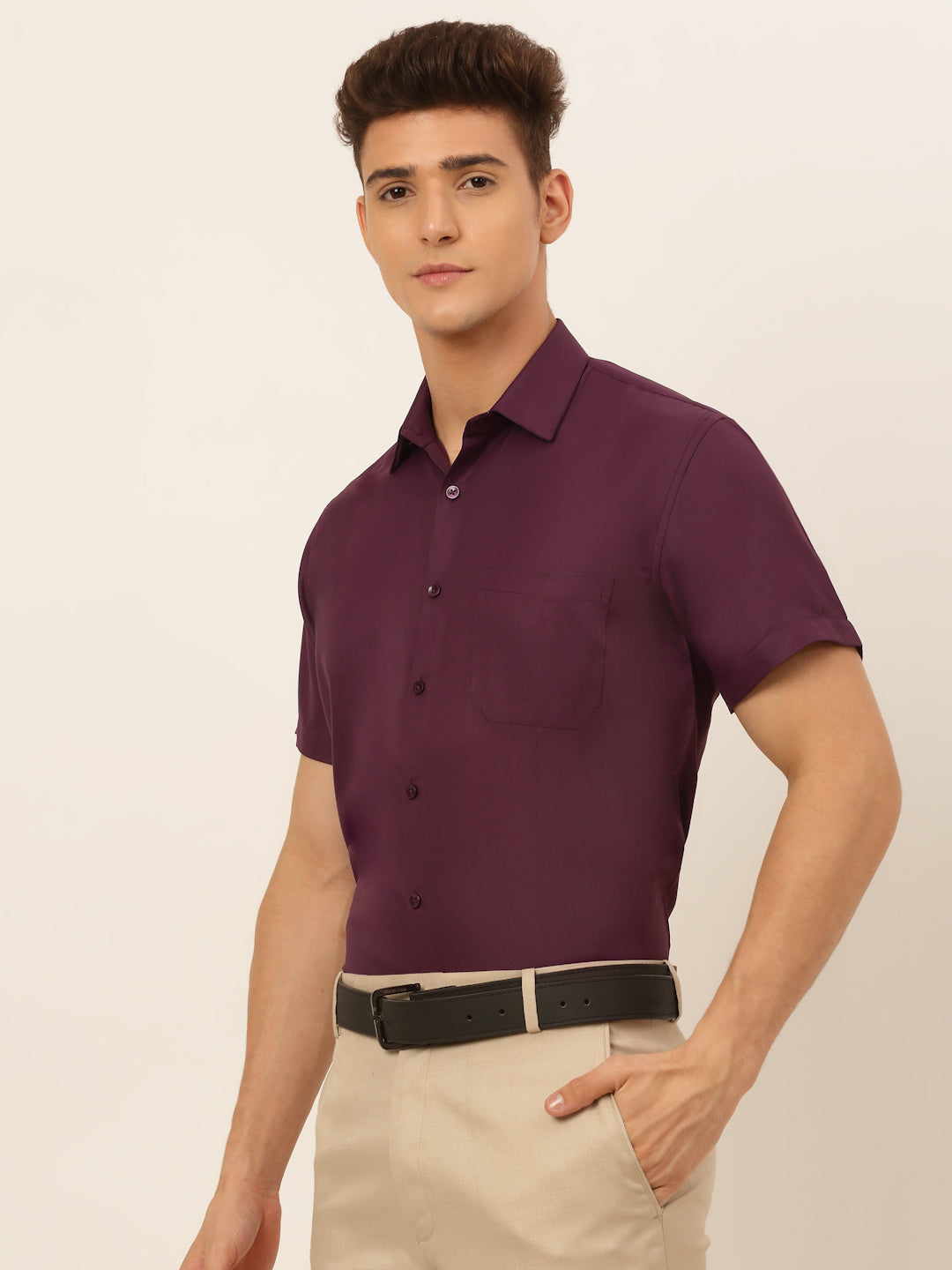 Men's Cotton Solid Formal Shirt's - Taantav