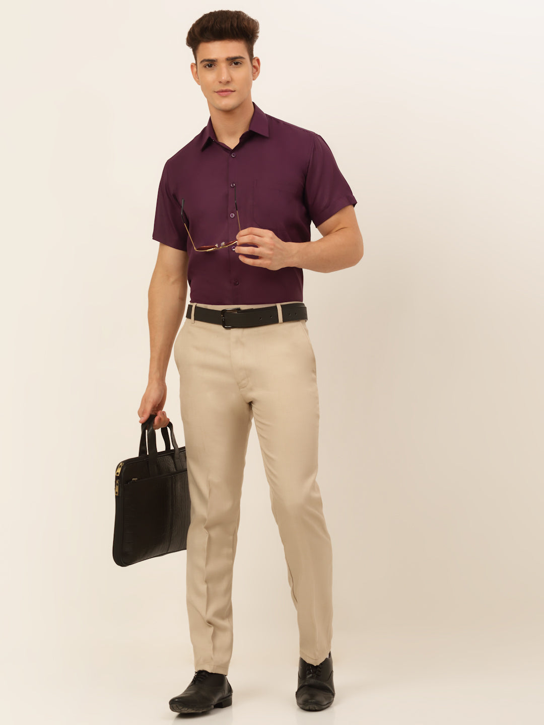 Men's Cotton Solid Formal Shirt's - Taantav