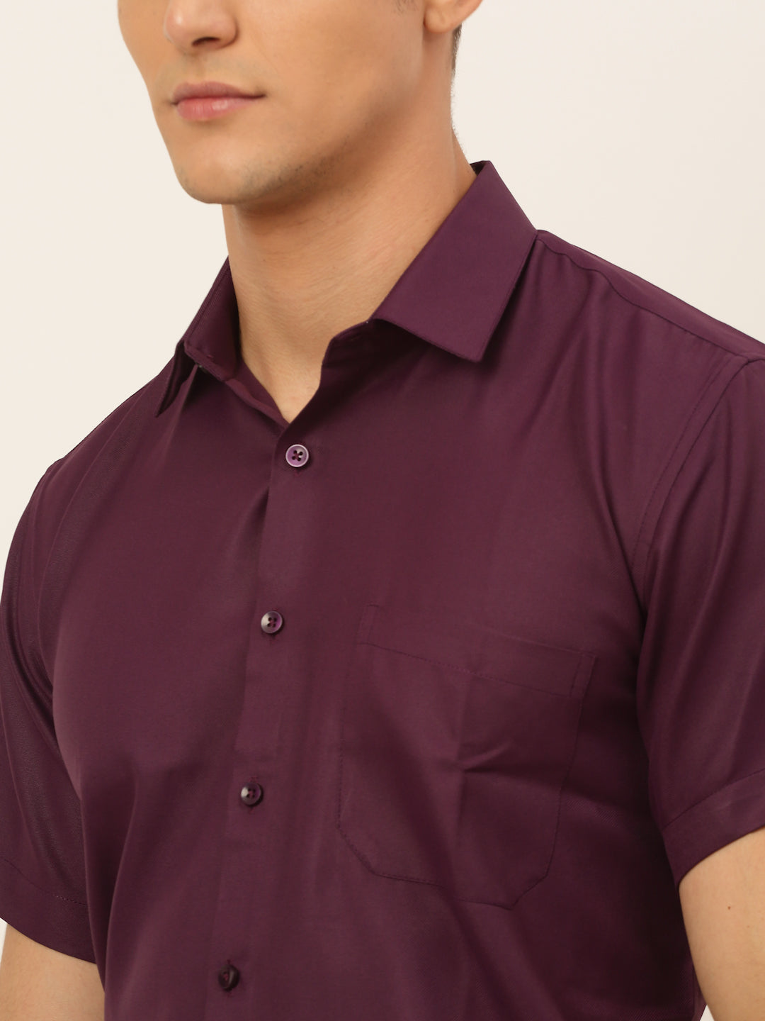 Men's Cotton Solid Formal Shirt's - Taantav