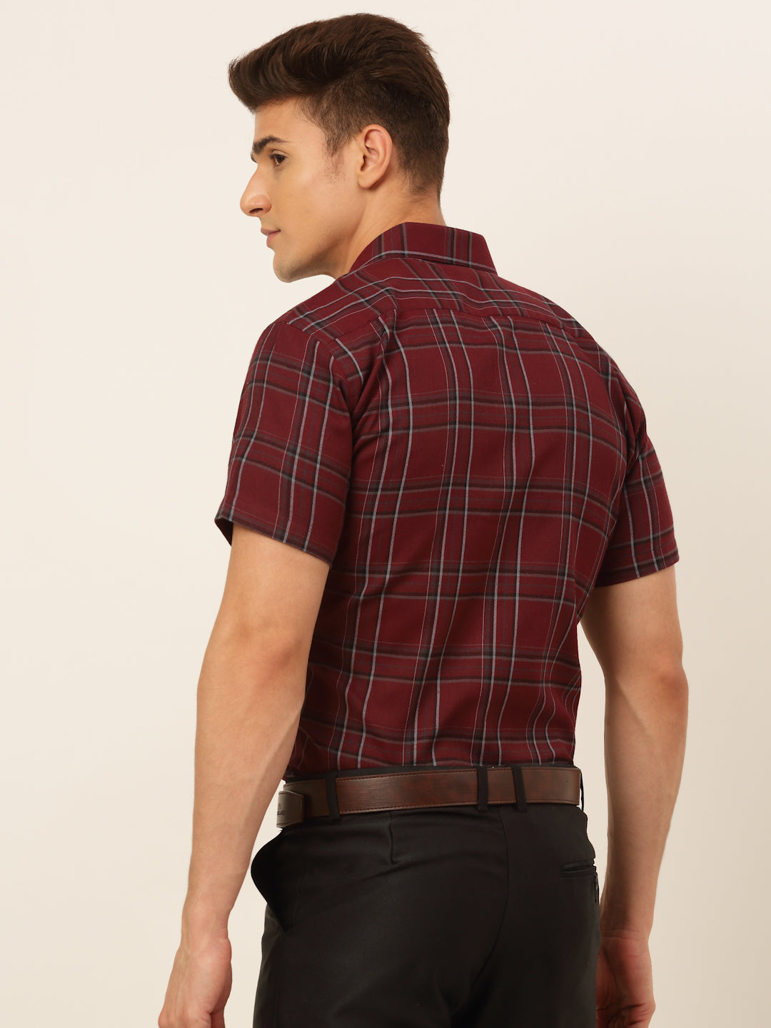 Men's Cotton Checked Formal Shirts - Taantav