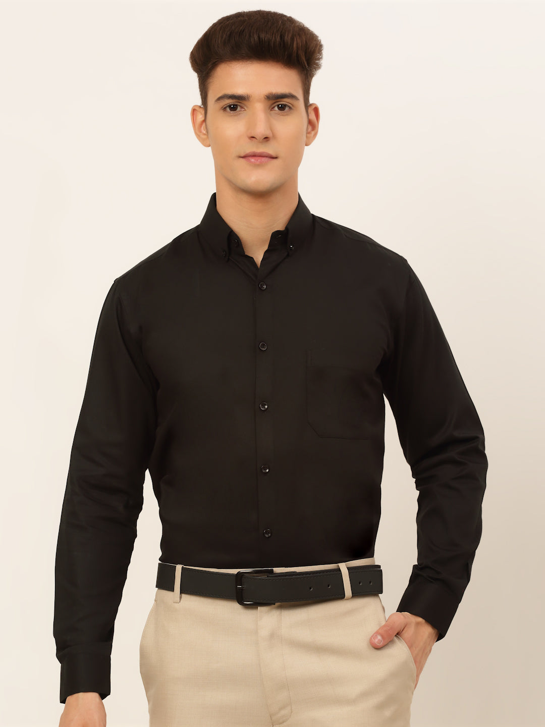 Men's Cotton Solid Formal Shirt's - Taantav