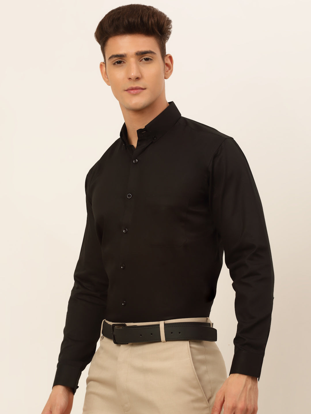 Men's Cotton Solid Formal Shirt's - Taantav