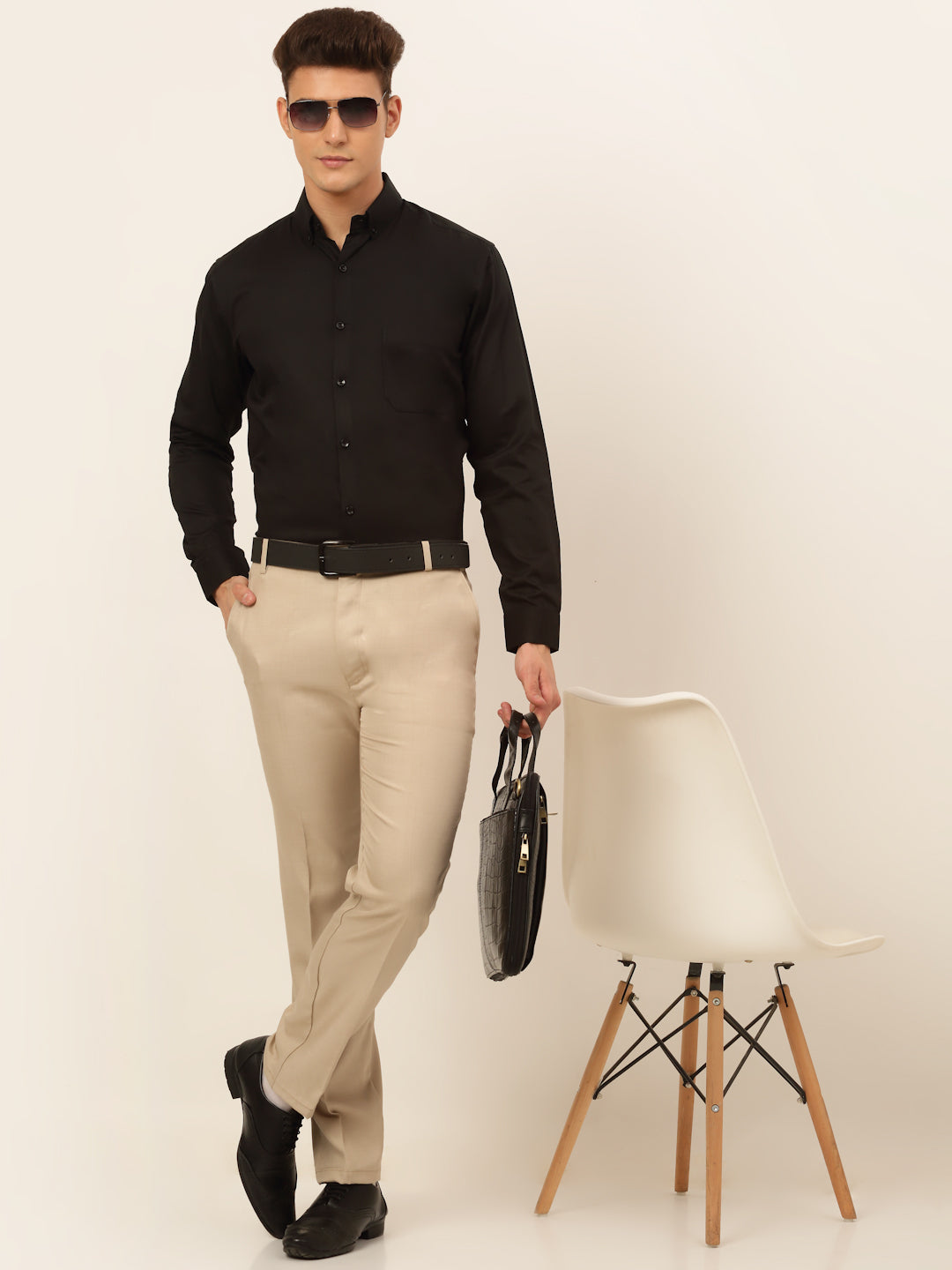 Men's Cotton Solid Formal Shirt's - Taantav