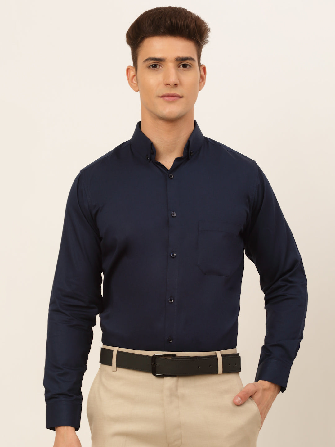 Men's Cotton Solid Formal Shirt's - Taantav