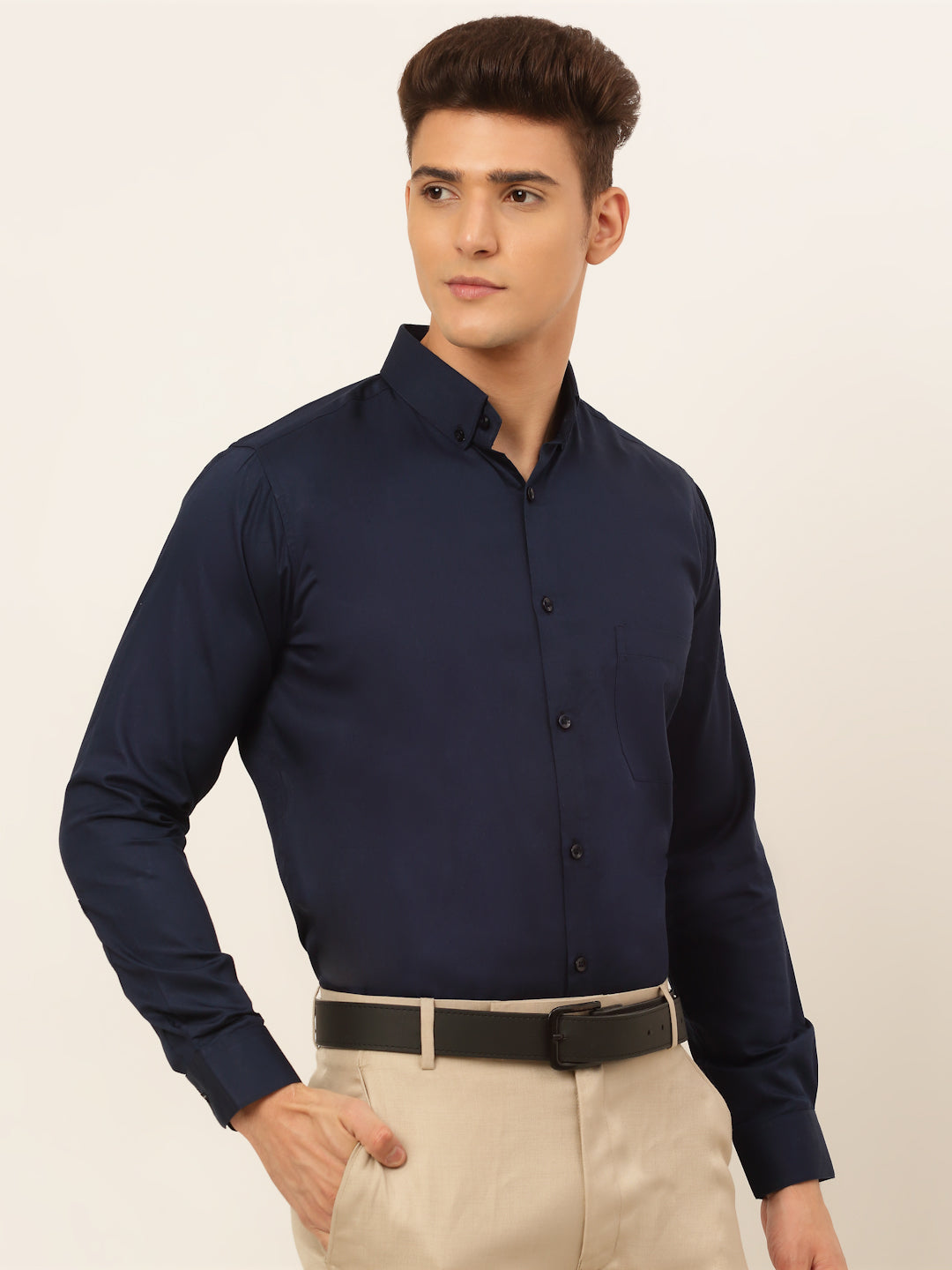 Men's Cotton Solid Formal Shirt's - Taantav