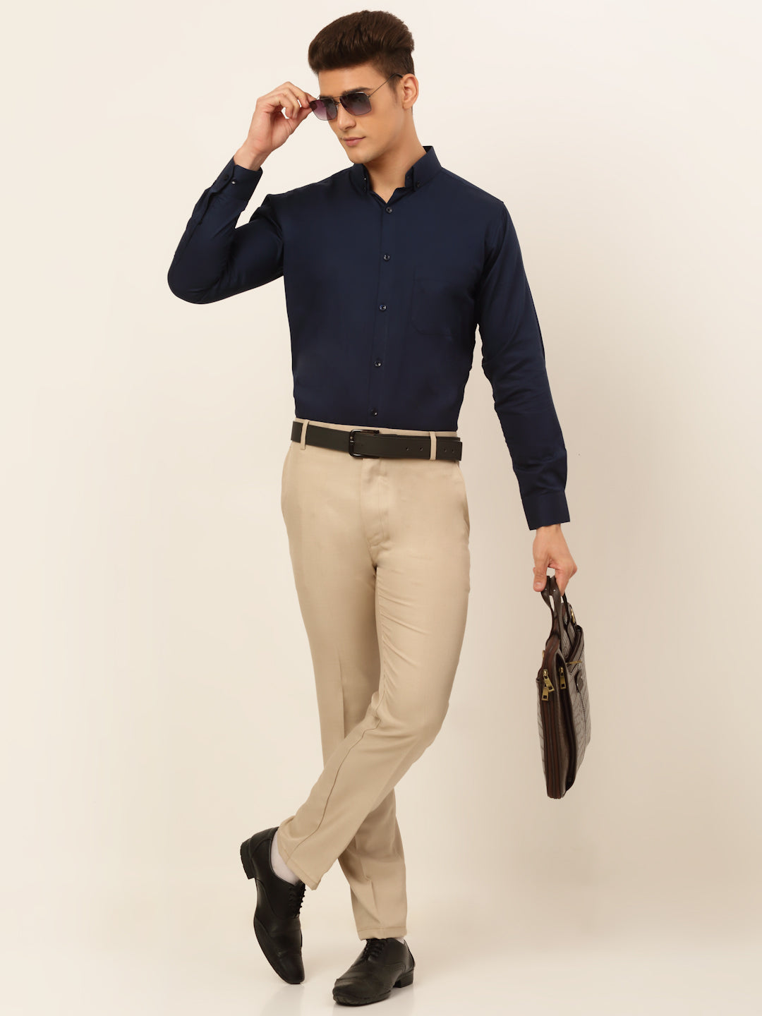 Men's Cotton Solid Formal Shirt's - Taantav