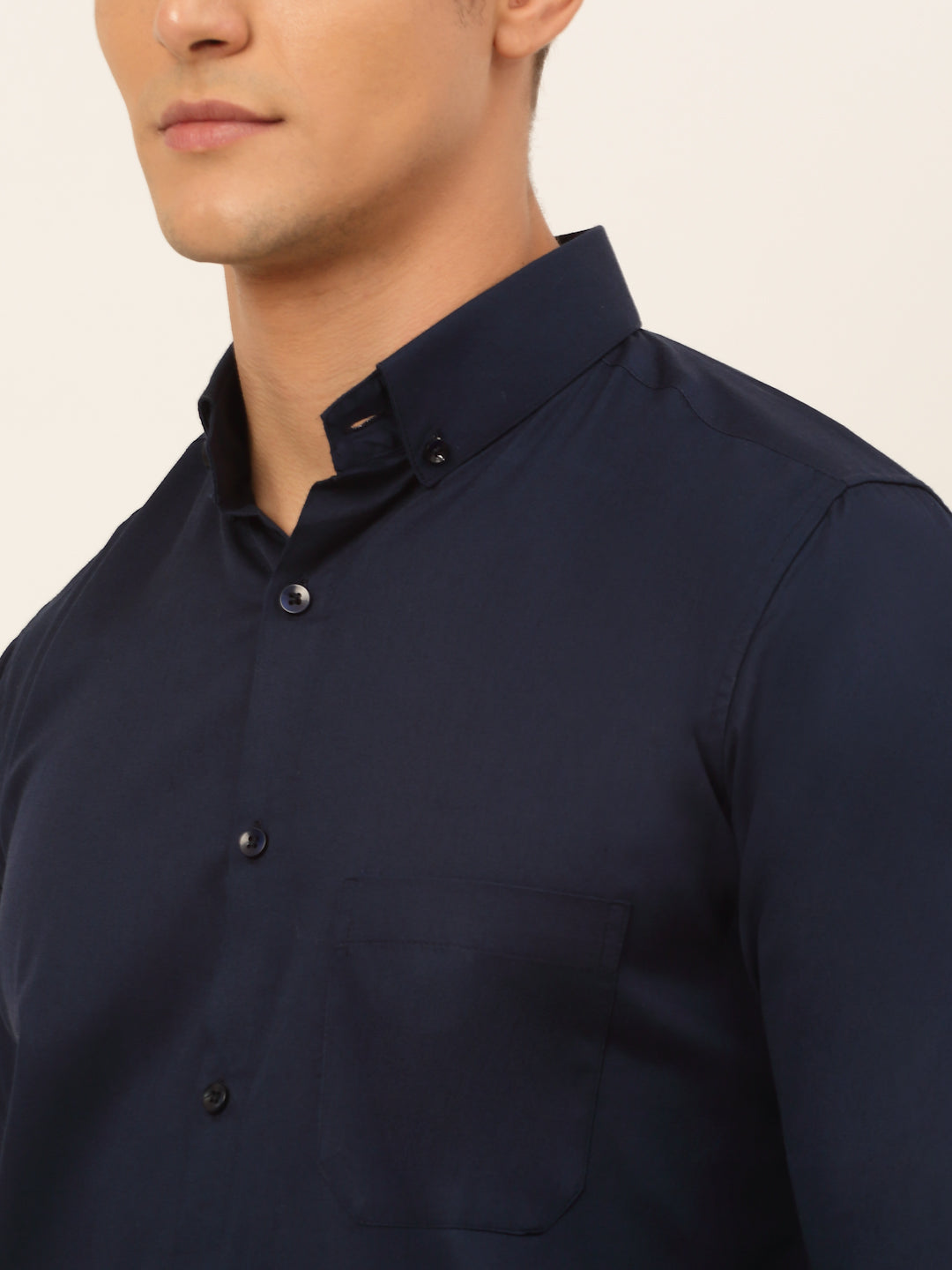 Men's Cotton Solid Formal Shirt's - Taantav