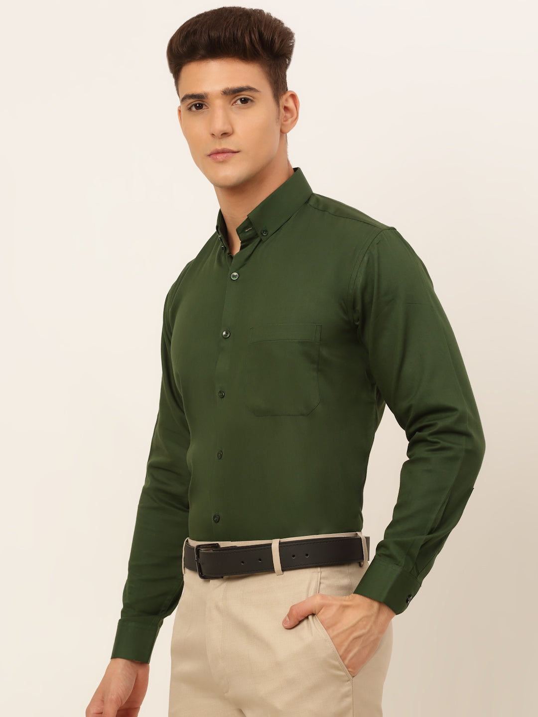 Men's Cotton Solid Formal Shirt's - Taantav