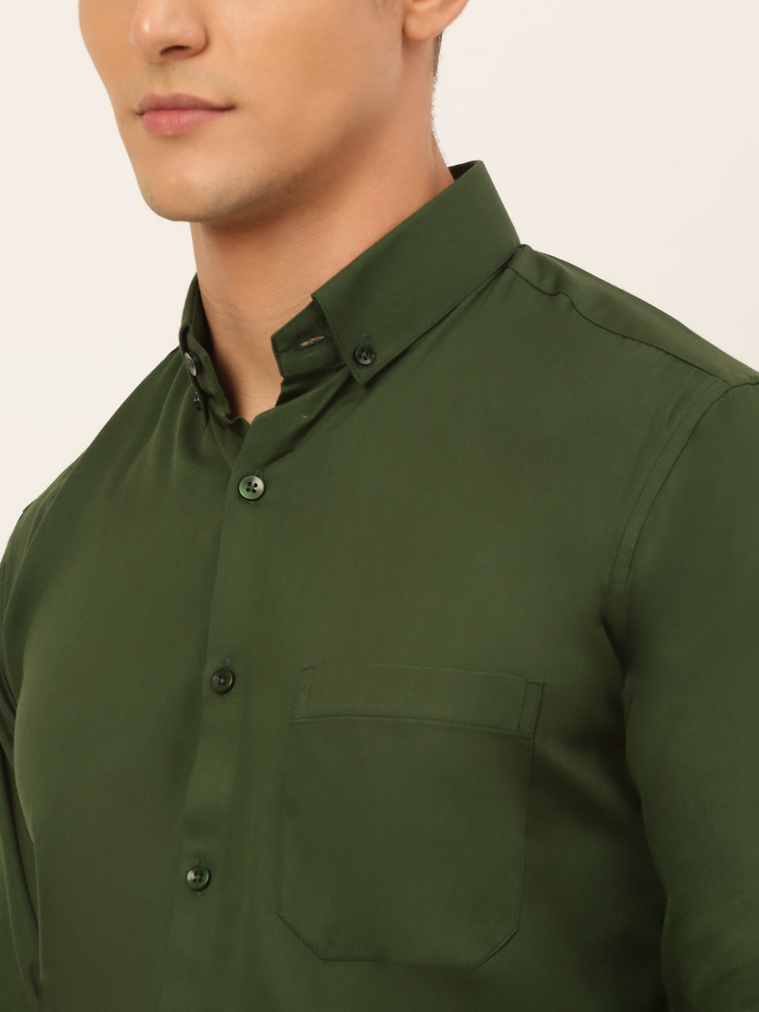 Men's Cotton Solid Formal Shirt's - Taantav