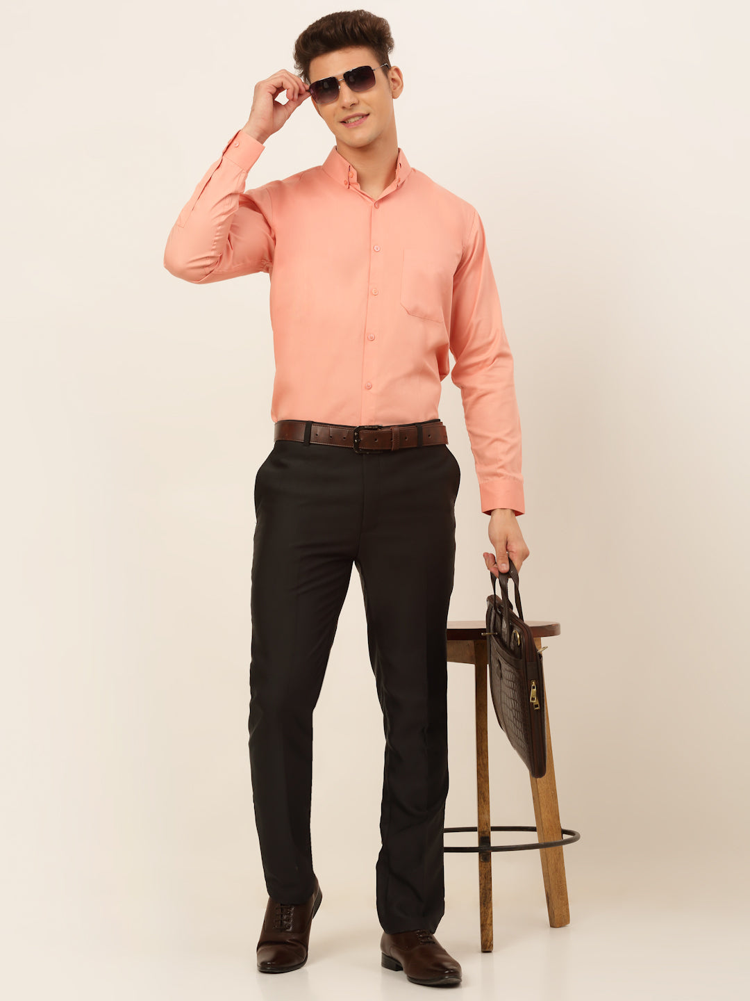 Men's Cotton Solid Formal Shirt's - Taantav