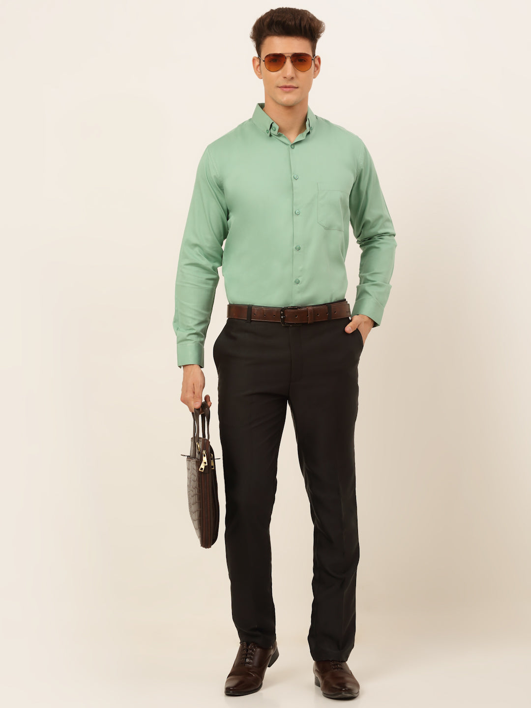 Men's Cotton Solid Formal Shirt's - Taantav