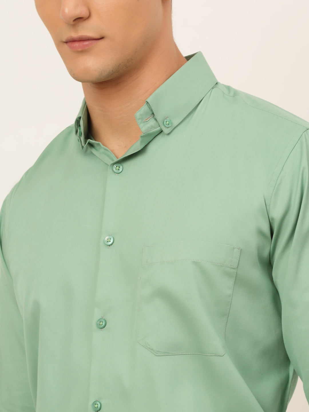 Men's Cotton Solid Formal Shirt's - Taantav