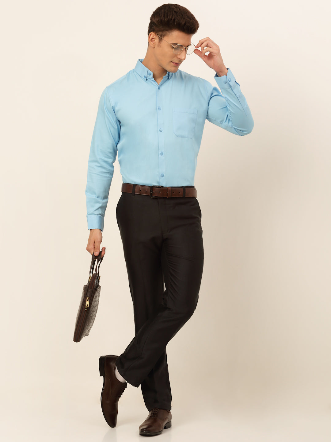 Men's Cotton Solid Formal Shirt's - Taantav