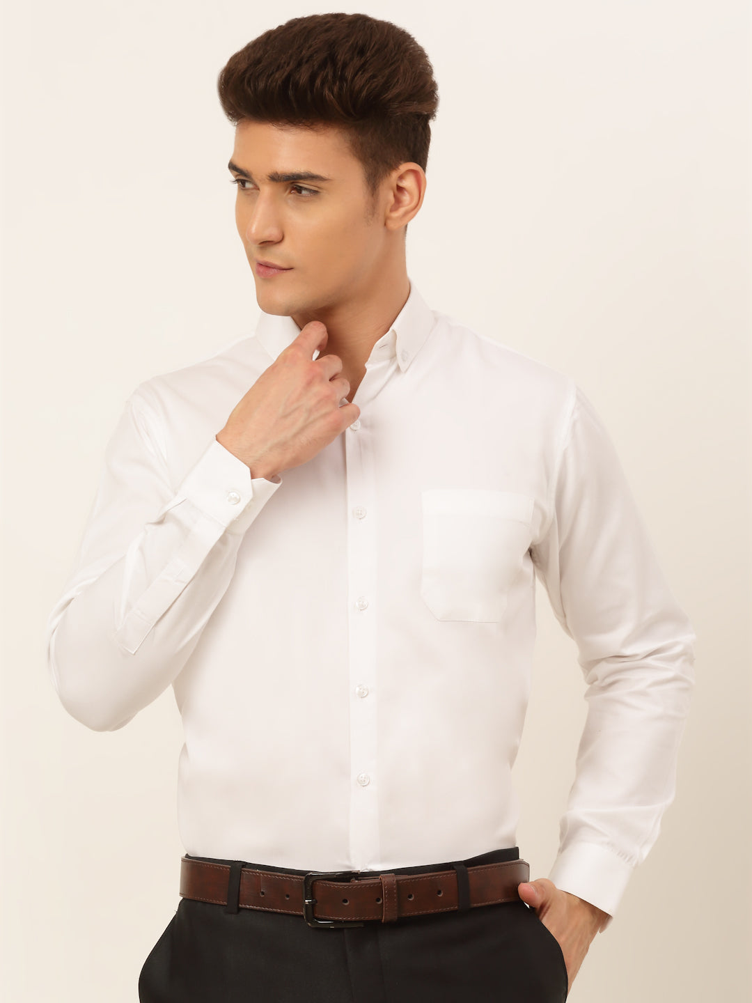 Men's Cotton Solid Formal Shirt's - Taantav