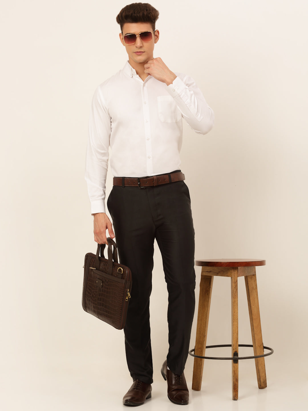 Men's Cotton Solid Formal Shirt's - Taantav