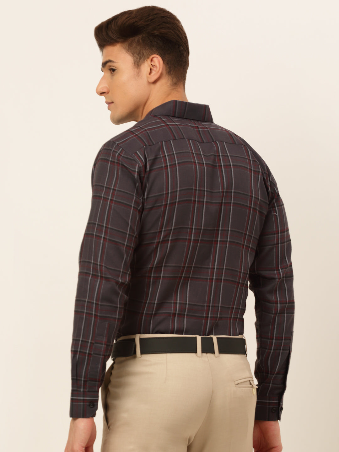 Men's Cotton Checked Formal Shirts - Taantav