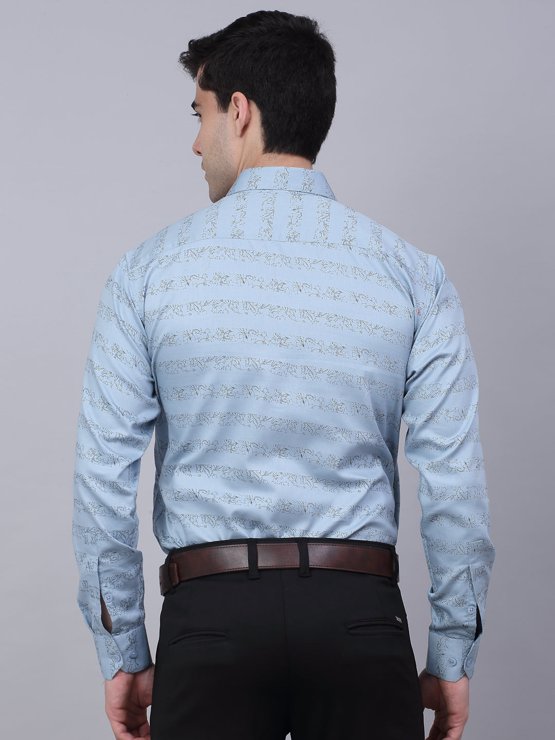 Men's Cotton Lycra Printed Formal Shirts - Taantav