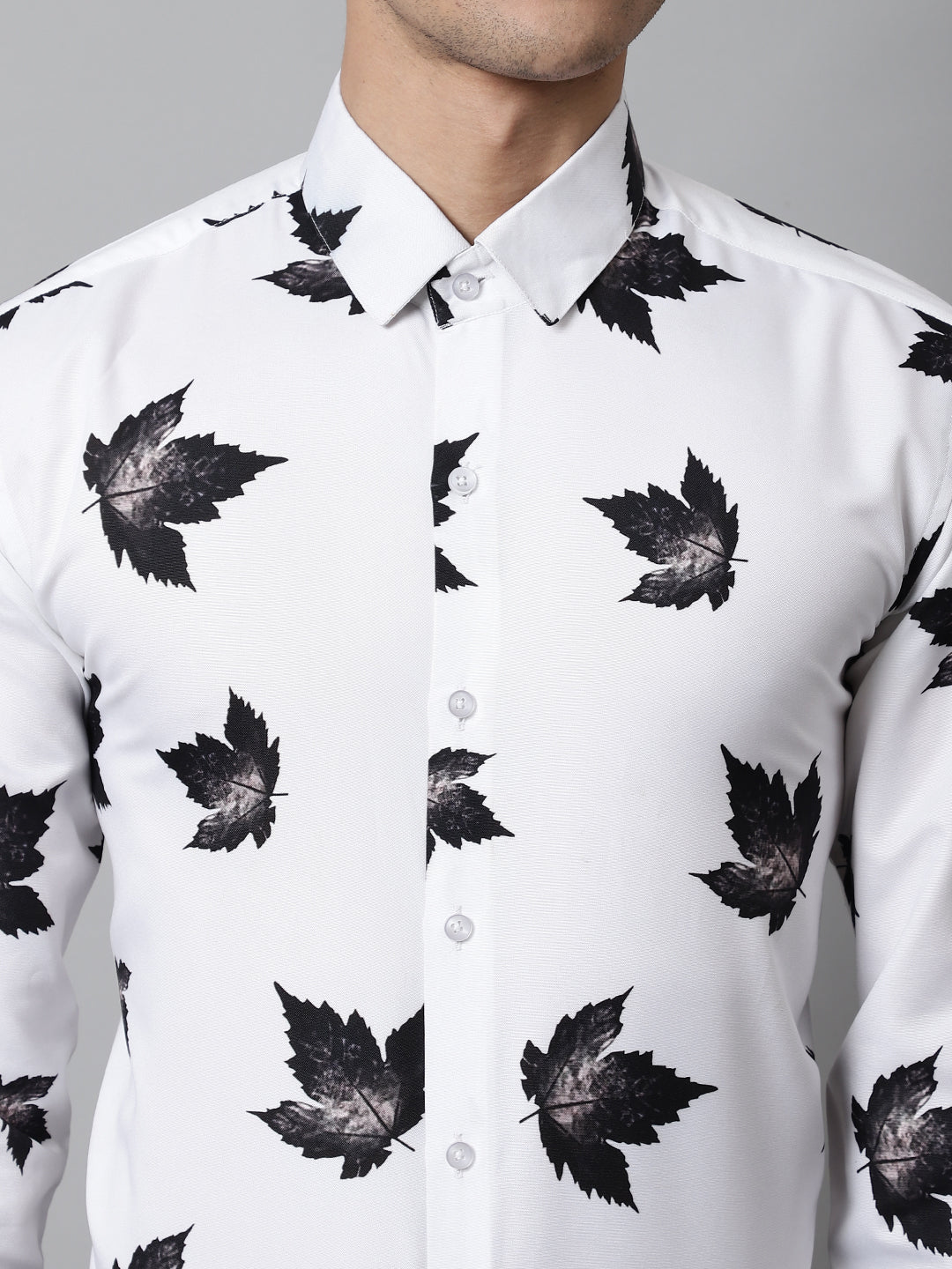 Men's Regular Fit Printed Pure Cotton Formal Shirt - Taantav