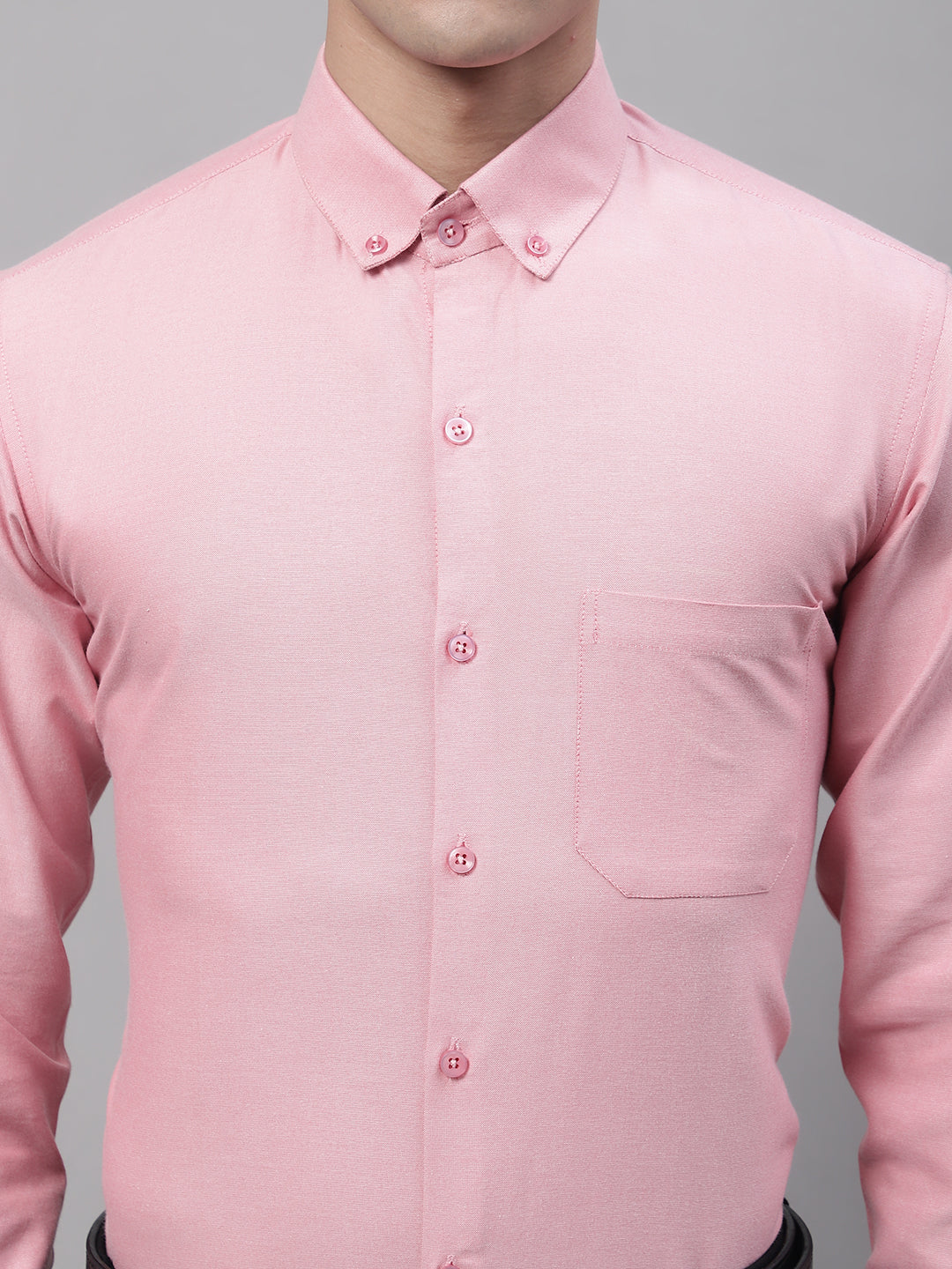 Men's Coral Cotton Solid Formal Shirt - Taantav