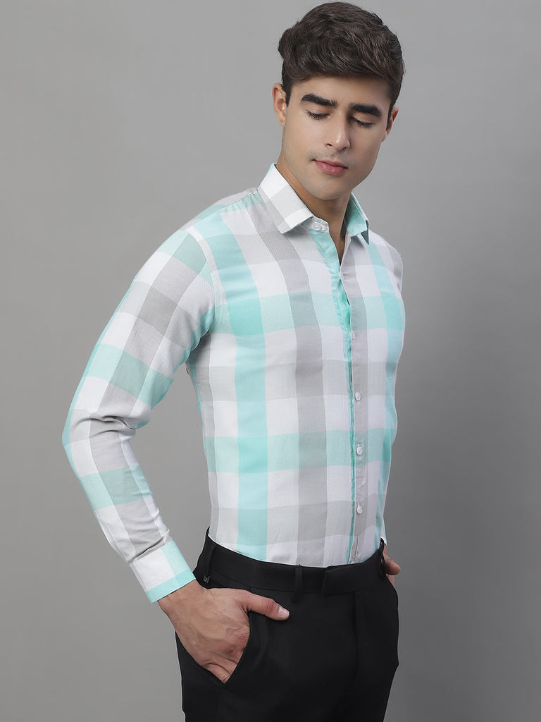 Men's Cotton Checked Formal Shirts