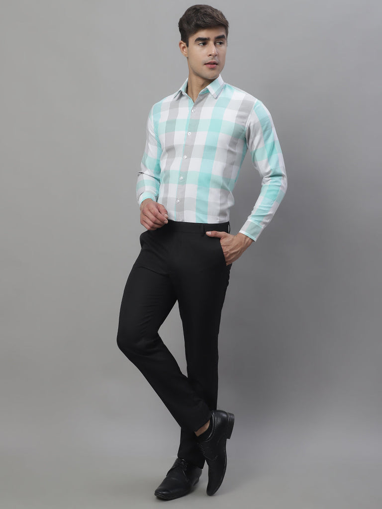 Men's Cotton Checked Formal Shirts