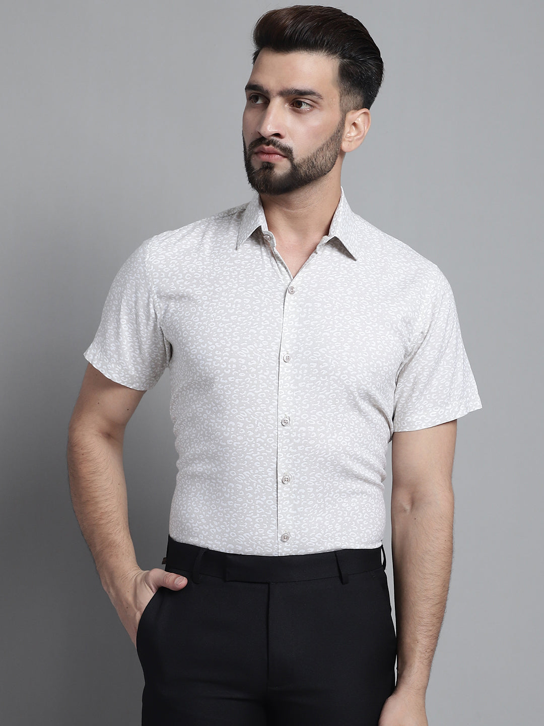 Men's Printed Formal Shirt - Taantav