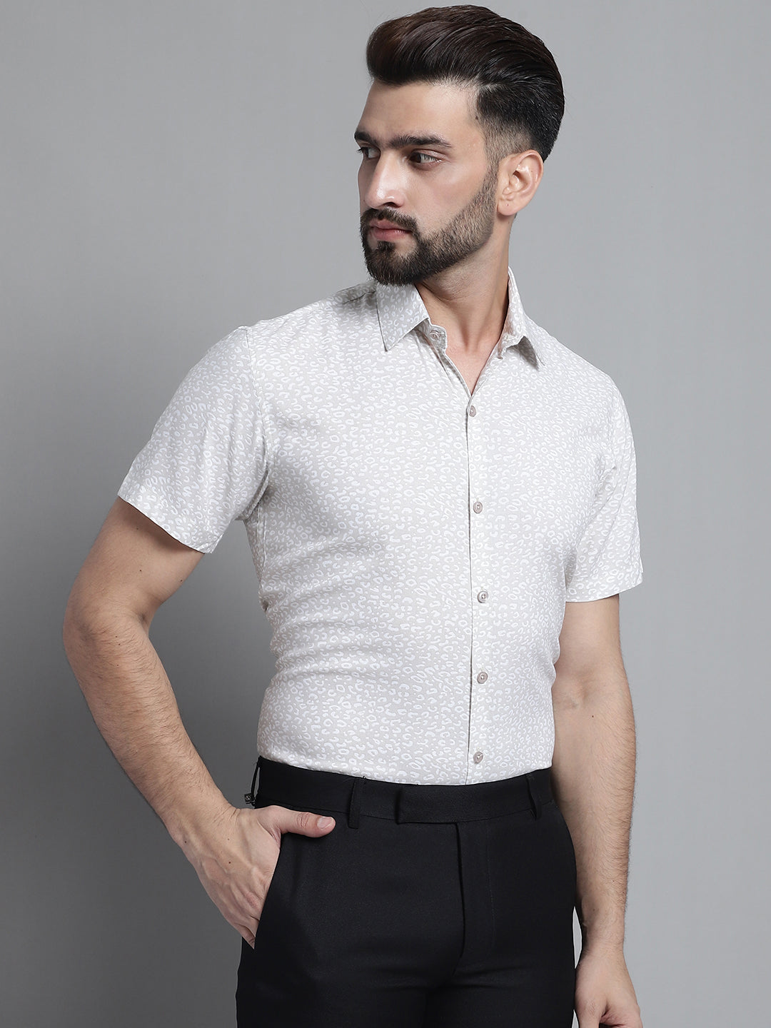 Men's Printed Formal Shirt - Taantav