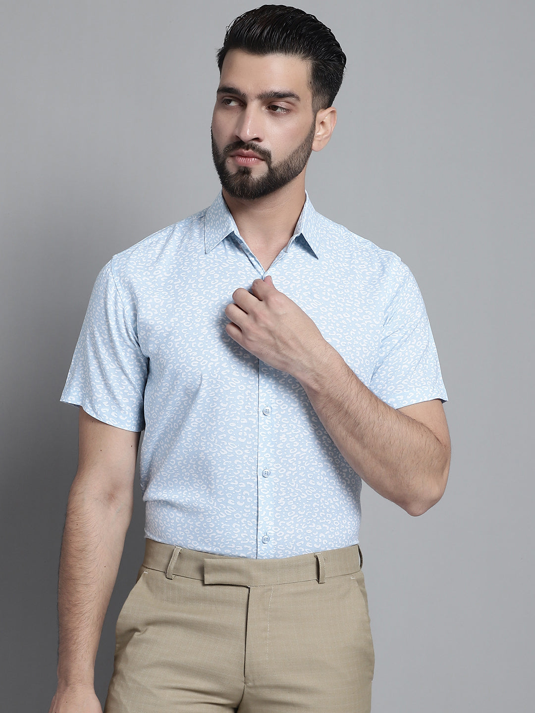 Men's Printed Formal Shirt - Taantav