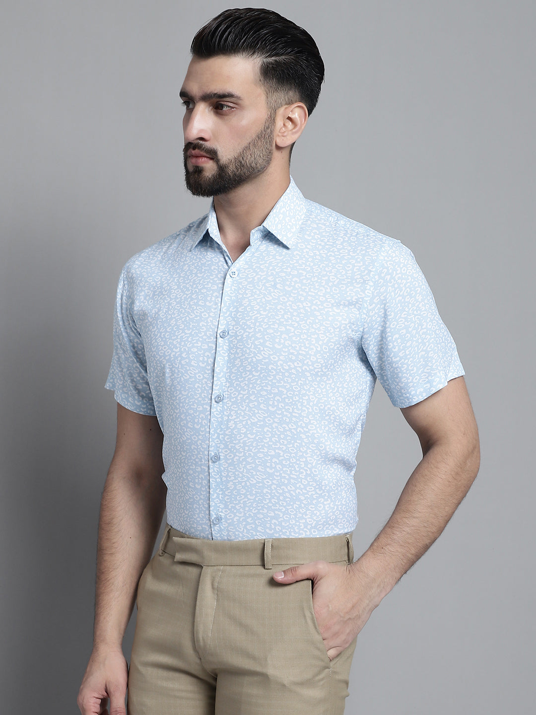 Men's Printed Formal Shirt - Taantav