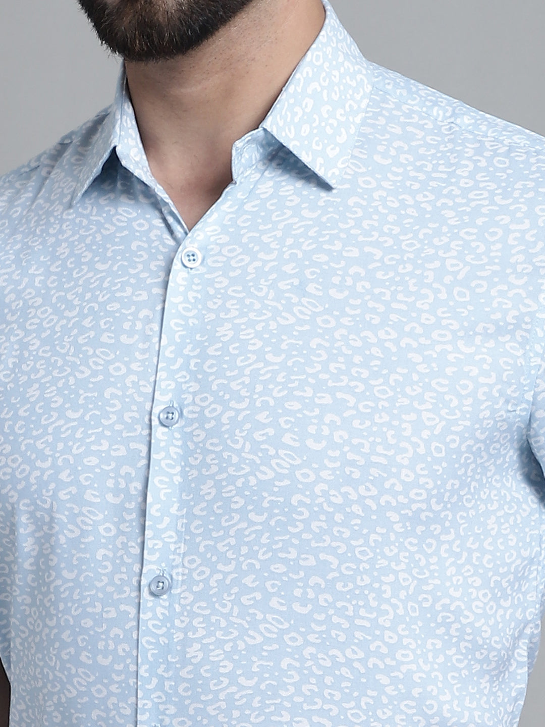 Men's Printed Formal Shirt - Taantav