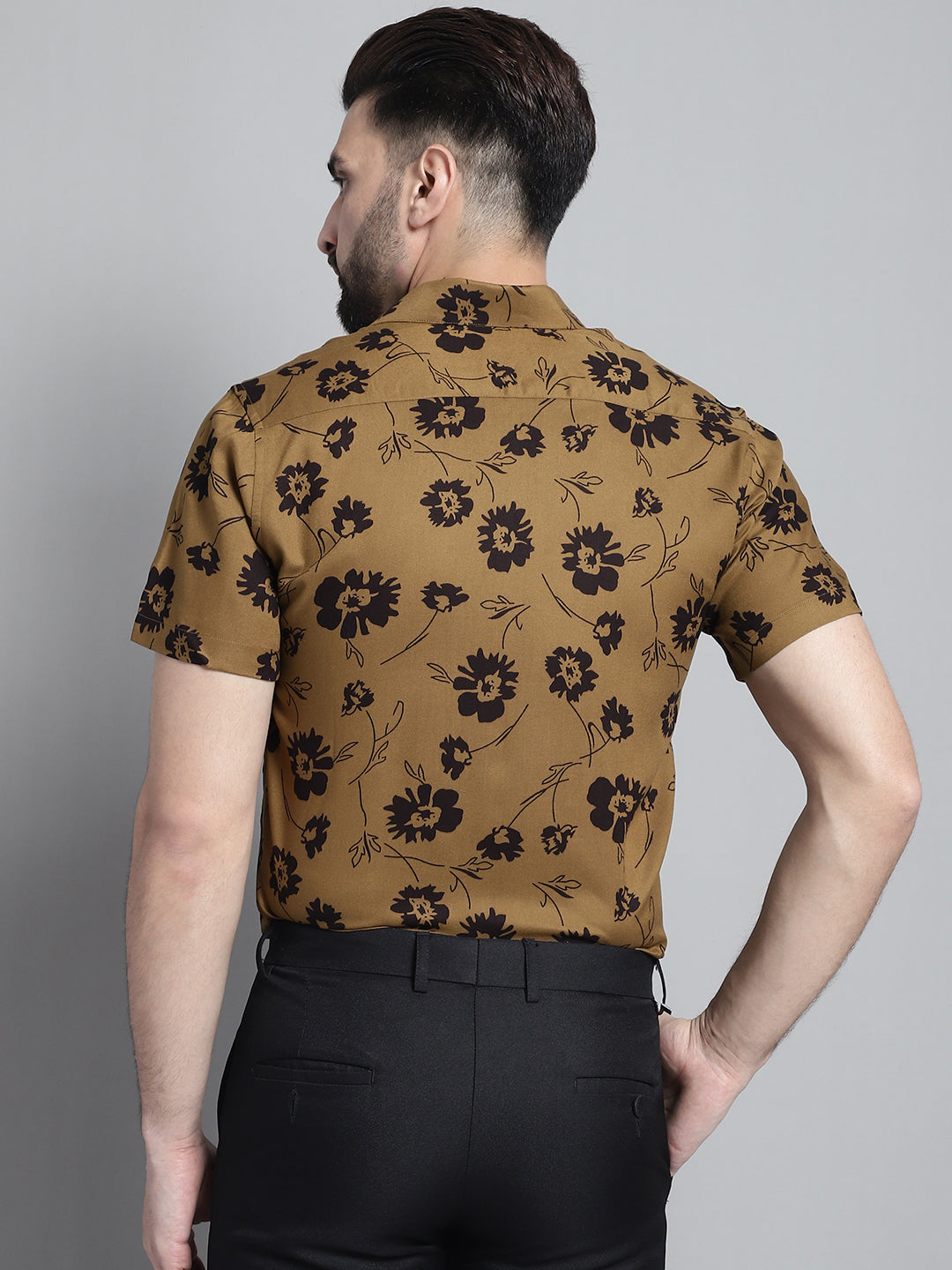 Men's Floral Printed Formal Shirt - Taantav