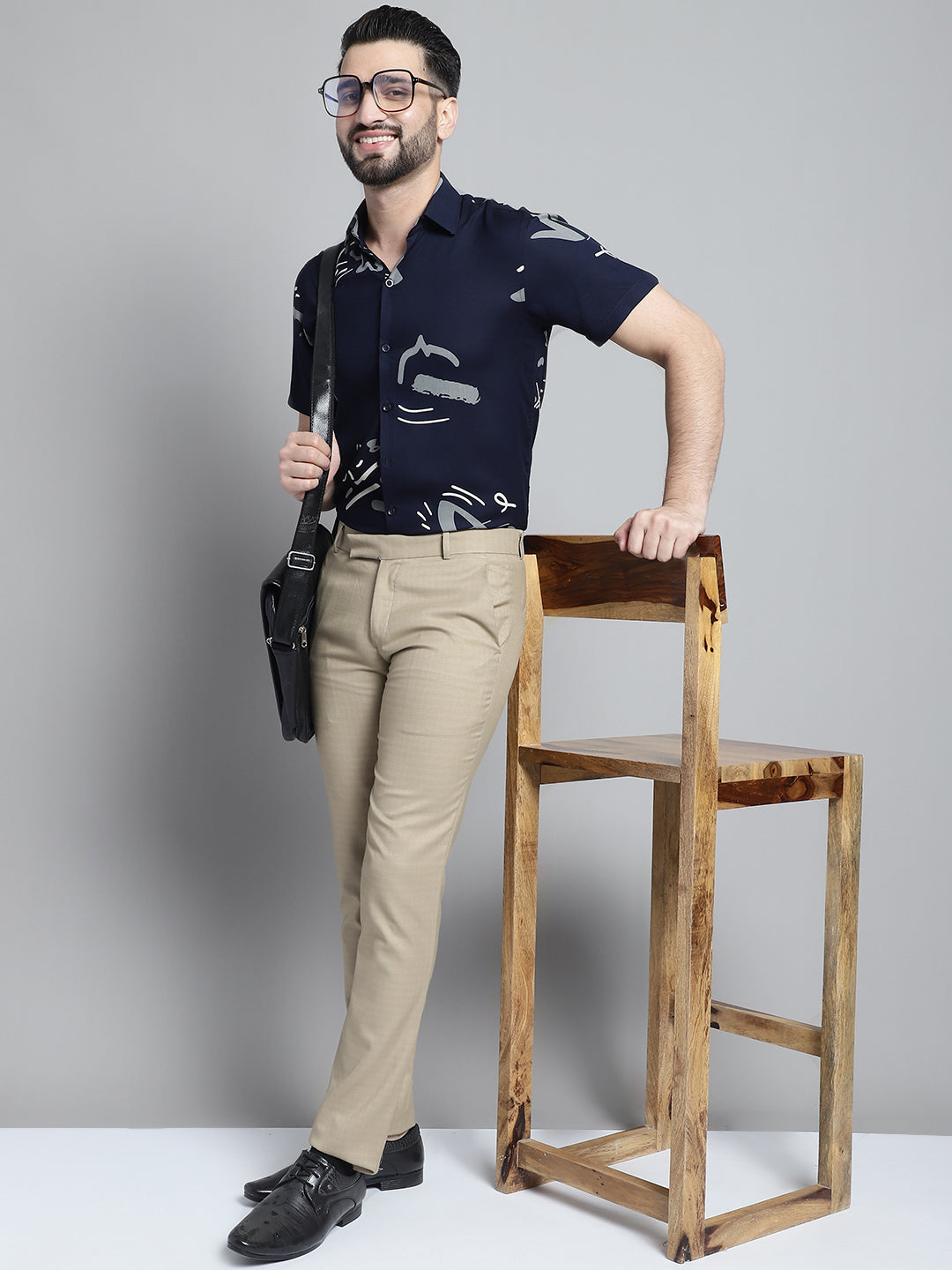 Men's Printed Formal Shirt - Taantav