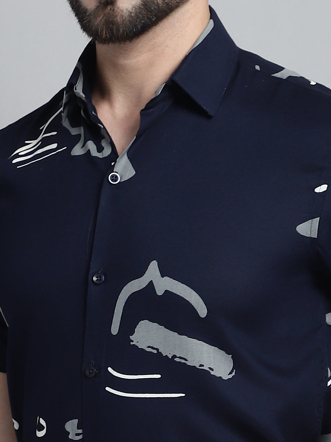 Men's Printed Formal Shirt - Taantav