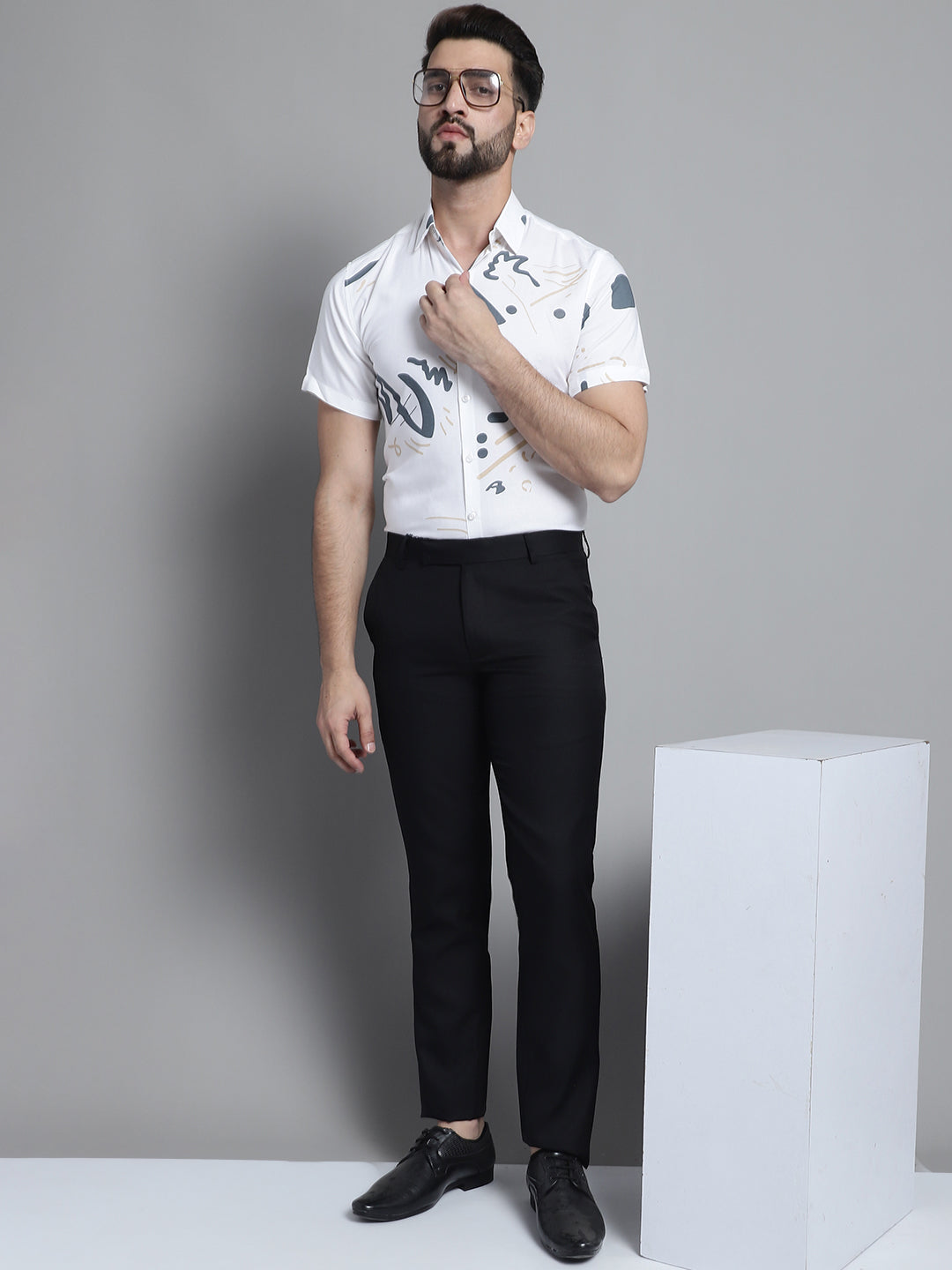 Men's Printed Formal Shirt - Taantav